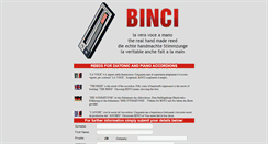 Desktop Screenshot of binci.it