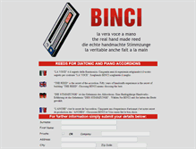 Tablet Screenshot of binci.it